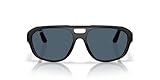 Costa Del Mar Gafas de sol Street Heat para hombre, Negro mate/gris 580p I, 55 mm