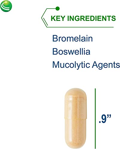 Nutra Biogenesis - Pulmonary Factors - Bromelain, Boswellia, And Mucolytic Agents For Lung & Sinus Support - 90 Capsules #TOP2