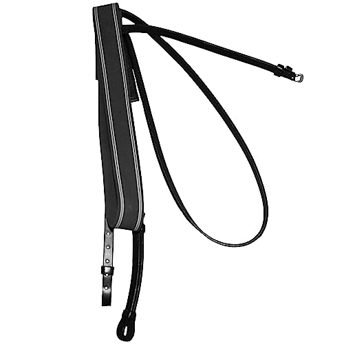 Hy - Pechopetral pecho elástico para caballos (Talla Única) (Negro)