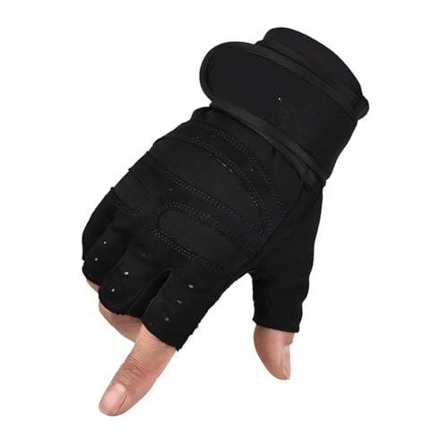 Guantes de gimnasio para levantamiento de pesas en entrenamiento deportivo hombre