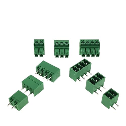 Conector macho hembra vertical de 3 pines y paso 3,81mm para placas PCB