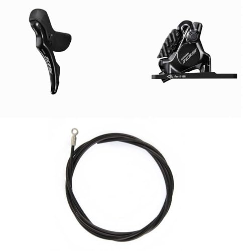 SHIMANO Kit Freno Idraulico Carretera “105 12 V R7100” Delantero 2 x 12 V Unisex Adulto, Negro, Única
