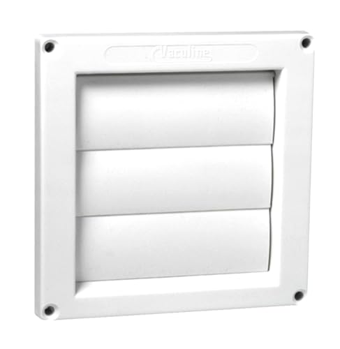 Central Vacuum Cleaner White Louvered Door Exhaust Vent