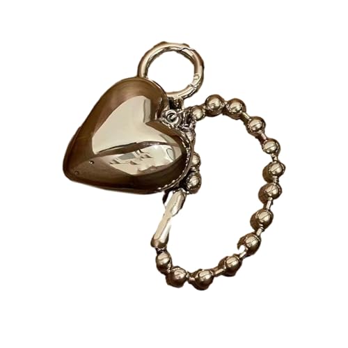 Montesy Portachiavi a forma di cuore con ciondolo a forma di borsa, ciondolo per borsa, catenina, chiavi, anelli, zaini, chiavi, regalo perfetto per tutte le età, Come da immagine., Love 4.5cm