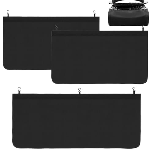 Tapis de Protection D'aile, 3 pièces de Réparation Automobile Couverture Magnétique Voiture, Grand Format Aile de Voiture Universel pour Voitures ou SUVs (Style 2)