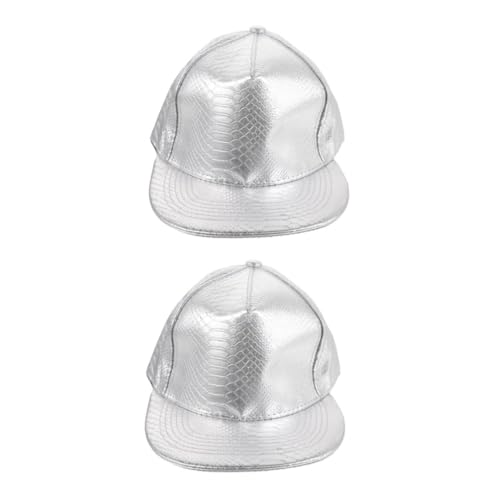 Casquettes de baseball hip-hop et chapeau de relance ajustable couleur silver unisexe
