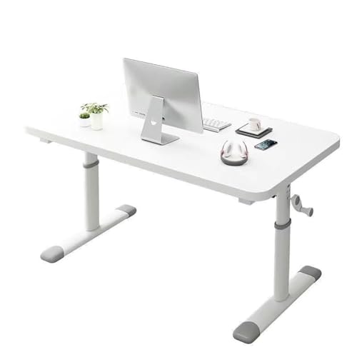 Escritorio de altura ajustable con manivela, ergonómico para oficina en casa, mesa de computadora, estación de trabajo de escritura
