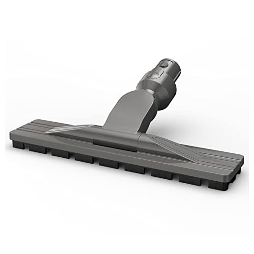 KEEPOW Articulating Hardwood Floor Tool Attachment Compatible with Dyson V7 V8 V10 V11 Fluffy Cordless Vacuum Cleaner, Soft Dust Brush Flatout Head Under Sofa and Bed