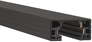 WAC Lighting HT8-BK 120V 8 Foot H Track with Mounting Hardware, Single Circuit