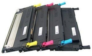 CLT-4072S 407S KIT 4 Toner Compatibili Nero (1.500 Pagine) Colori (1.000 Pagine) per SAMSUNG CLP-320N CLP-325W CLX-3185FN CLX-3185FW