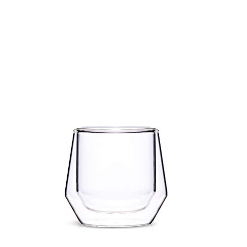 Hearth Double Walled Glass Espresso Cups I 2, 2.5oz Clear Insulated Espresso Shot Glasses I Perfect For Single Shots Of Espresso | Uniquely Designed In The USA by Espresso Parts Ltd.