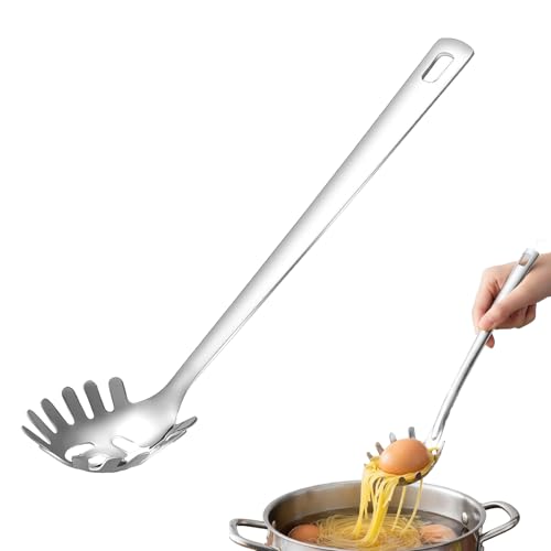 Pince À Spaghetti,Cuillère À Pâtes Dentelée En Acier Inoxydable, Fourchette À Pâtes En Métal,Ustensiles De Cuisine,Résistants À La Chaleur,Compatibles Lave-Vaisselle