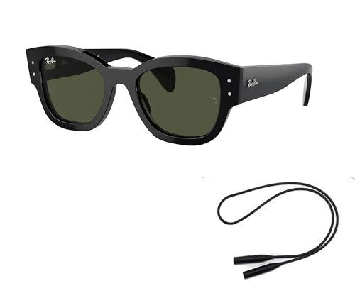 Ray-Ban RB7681S Sunglasses Bundle: RB 7681S JORGE 901/31 Jorge Black Green and Universal Anti-slip Silicone Leash2