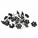 Tool parts 20Pcs 25mm Dia Star Shaped Head M6 x 25mm Male Thread Clamping Screw Knob