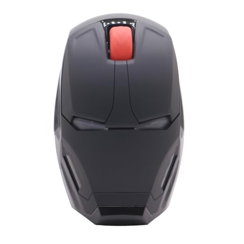 Image of Wireless Iron Man Mouse 2.4G Optical Computer Mouse for Desktop Laptop PC Mac (Black)