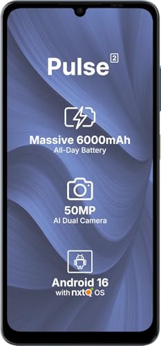 Image of AI+ Pulse 2, 6.745 inch HD+ Display, 4GB RAM, 64GB Storage, Android 16, Unisoc T7250 Octa Core, 50MP Camera, 6000mAh Battery, Blue