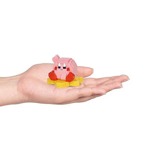 nanoblock BANDAI Nintendo - Kirby - Mini-Bausteinfigur, Pixelart - 220 Teile - NBK141