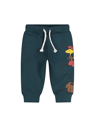 Pantalon en molleton enfant Melby Snoopy émeraude confortable pour le quotidien