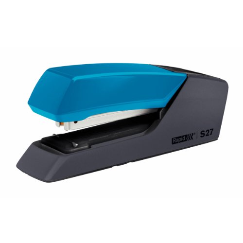 RapidS27 Stapler SuperFlatClinch Half Strip Solid Steel Capacity 30 Sheet - Blue and Graphite