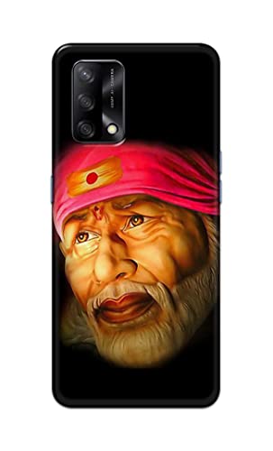 Image of PRINTFIDAA Sai Baba Lord Shiridi Great God Hinduism Religious Hard Back Cover for Oppo F19 / Oppo A74 4G Back Cover -(P6) KAT1002