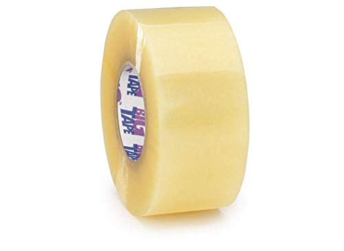 Clear (Branded Big Tape) Tape Parcel Packing Packaging for Parcel and Box Sealing 48MM x 150M Rolls - (6 Rolls)