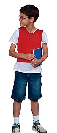 Abilitations Integrations Deep Pressure Sensory Vest, Extra Small, Red