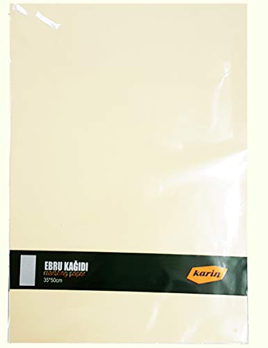 Karin Ebru Marmor Papier 35x50cm Chamois 70g/m² - 100 Blatt Ebru Kağıdı 35x50cm Cover