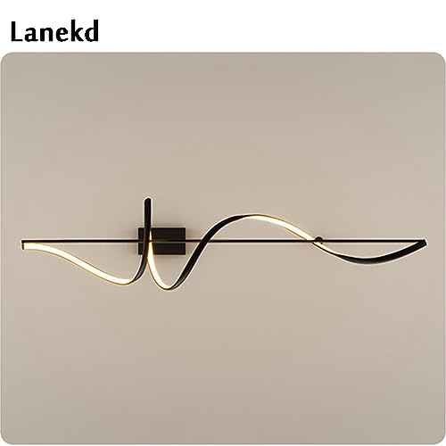 Lampe suspendue en spirale LED variable 120cm lustre aluminium noir