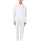 Lacoste Men's Sport Tennis x Novak Djokovic Tracksuit, White, XX-Large