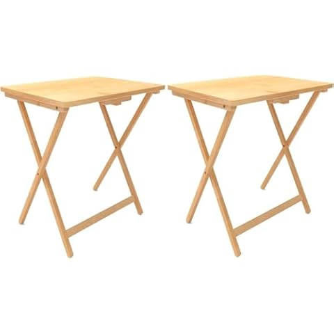 FoverOne Bamboo Folding TV Tray Set Cover