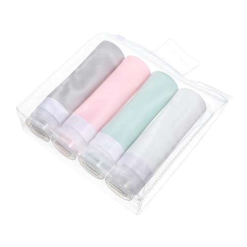 Veemoon 1Juego Botellas de Almacenamiento de Loción Portátiles de Silicona Dispensadores Reutilizables para para Champús Lociones y Artículos de Tocador