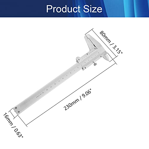 Calibrador Vernier de Acero Carbón 150mm Mecánico miniatura 2