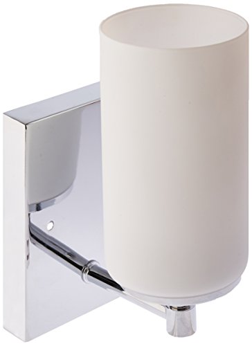 Image of Generation Lighting 4124601-05 Alturas Contemporary One Light Wall /Bath Sconce Vanity Style Fixture, Chrome Finish, 100 Total Watts, 8.75 Inch Height, 4.375 Inch Wide