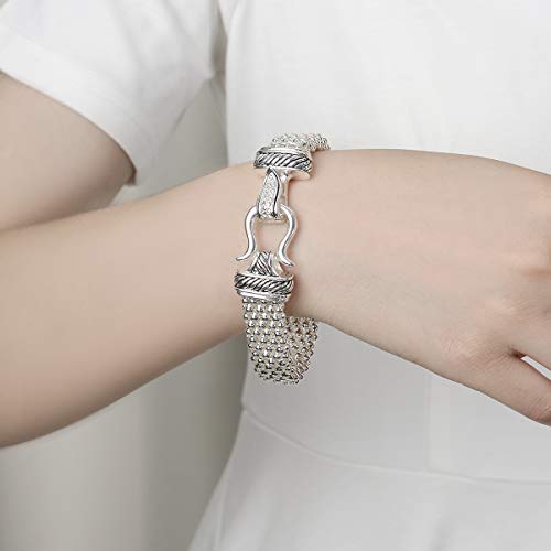 Uny Jewel Jewelry Popcorn Chain Magnetic Clasp Bracelet And Necklace Bundles #TOP3