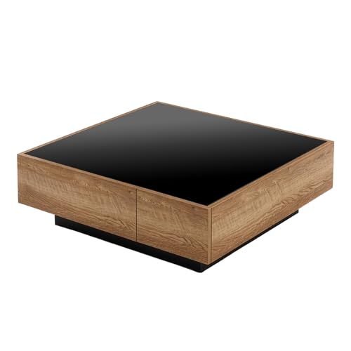 LOWYA ���E�� �Z���^�[�e�[�u�� ���[�e�[�u�� �K���X�V�� �u���b�N�K���X ���{�� ���Y �����` ��90cm �V���r�[�i�`������