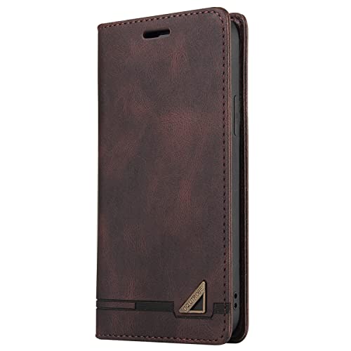 XYX Capa tipo carteira para Samsung S10 Plus, capa flip de couro PU com compartimentos para cartões