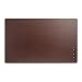 Dacasso Chocolate Brown Leather 38" x 24" Without Rails Desk Mat
