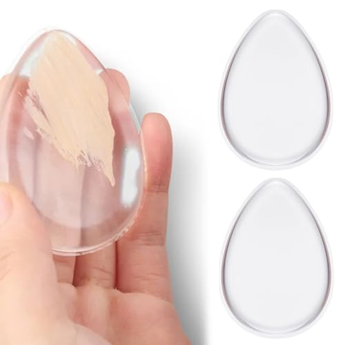 ZAMXHUG 2pcs éponges de maquillage en silicone pour maquillage - maquillage et éponge applicateur en éponge pour fond de teint liquide ou correcteur