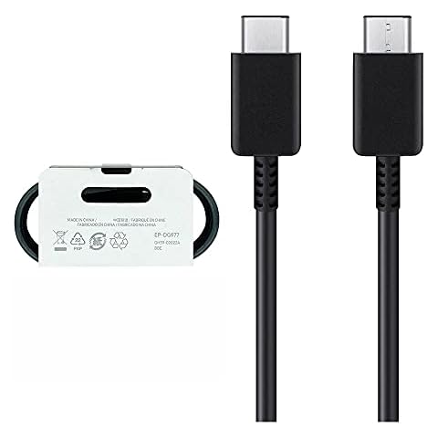 MOBACE Genuine Samsung Type C to Type C Cable, Official Samsung Super Fast Charger & Sync USB-C to USB-C Cable For Samsung Galaxy S10 5G,S21 5G,S21+ 5G,S21 Ultra 5G & Also includes 2 in 1 Stylus pen Cover