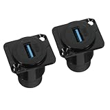 Montage sécurisé sur panneau : sa conception assure une fixation sûre de la prise, offrant une connexion stable et fiable, un port USB et un passage de câble étanche