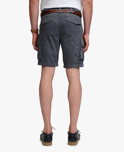 Superdry Core Cargo Short Pantalones, Magma Slate Grey, 28W Unisex Adulto