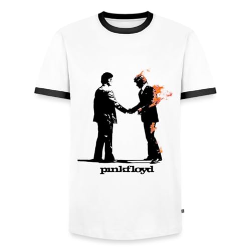 Image of Pink Floyd Wish You Were Here Abstract Artwork Men's Ringer Shirt