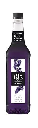 Image of 1883 Lavender Syrup for Drinks, 1 Liter Plastic Bottle (Pack of 2)