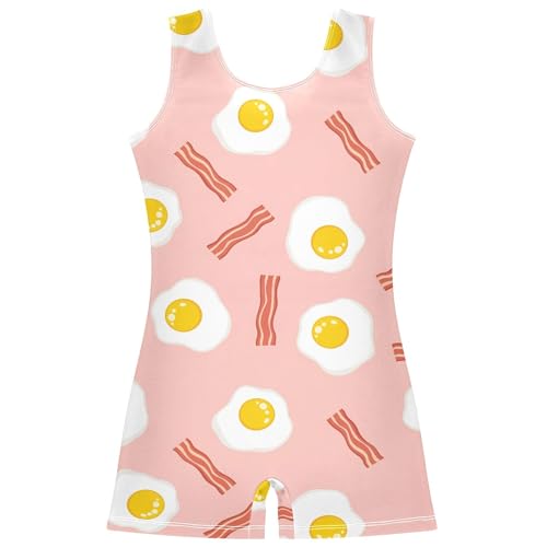 Exnundod Gymnastics Leotards for Girls Breakfast Pattern...