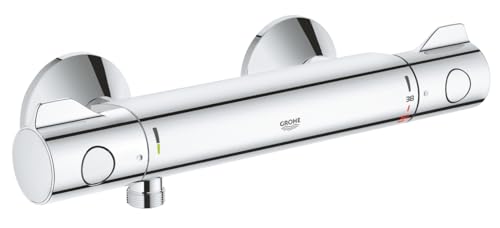 Grohe 800 34562000 Grifo termostático monomando para baño y ducha, Cromado lateado