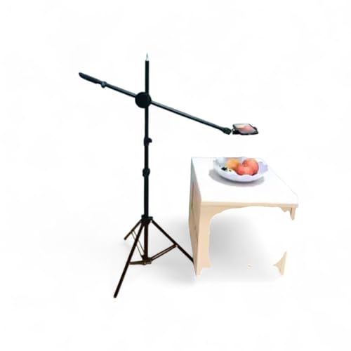 Image of SHOPEE Overhead Phone Mount with Tripod Light Stand 2M Stand 70cm Boom Arm for Phone Camera Holder 360-degree Rotating Stand Tripods Video Recording,Cooking,Photography,Live Streaming,YouTube