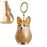 犬の毛の思い出キーホルダー | 思い出収納ボックスチャーム 永久保存,コンパクト収納ケース 大人 女性 男性 子供 旅行 日常 誕生日用