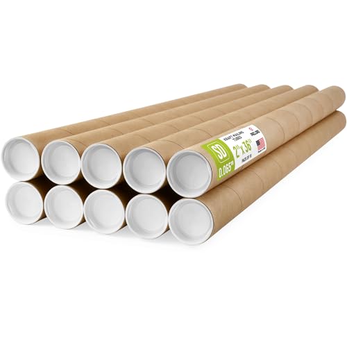 Tube d'affiche kraft de 91,4 cm idéal pour ranger et expédier vos illustrations