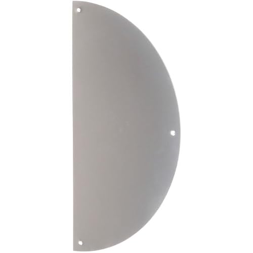 Duval - Plaque de propreté inox Demi-lune 300 x 150 mm Percée Duval