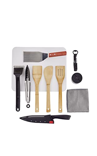 Camp-Kitchen-Organizer-and-Utensil-Kit-Set-of-14-Travel-Organizer-Grill-Accessories-Portable-Camping-Gear
